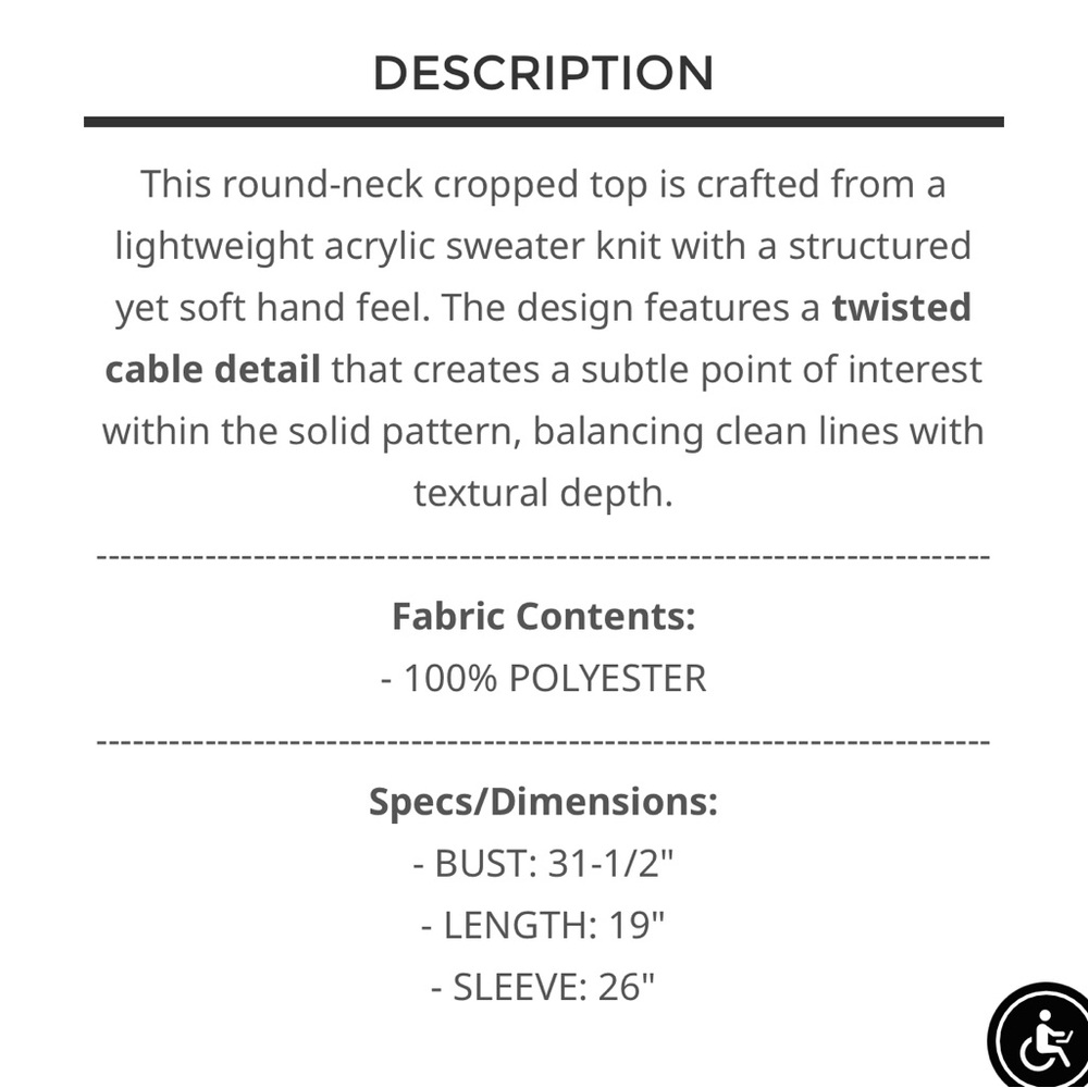 POL Black Round Neck Bell Sleeve Knit Top - Picture 7 of 8